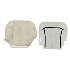  Leather Driver Side Bottom and Foam Cushion Replacement Seat Cover Tan