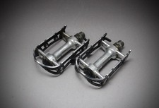 Pedale Miche Platform / Silver Black / 1980s / pedali strada bici da corsa