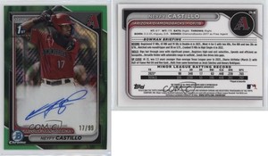 2024 Bowman Chrome Prospect Green Lava Refractor /99 Neyfy Castillo #CPA-NC Auto