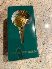 Kurt S Adler Gold Golf Ball Ornament “Go for The Gold”
