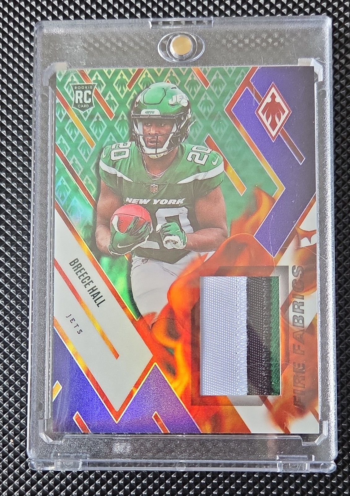 Breece Hall Panini Phoenix Fire Fabrics #FIRE15 Purple