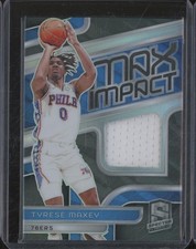 2023-24 Panini Spectra TYRESE MAXEY Jersey Relic Max Impact Prizm /149 NA1