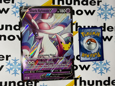 Carta promozionale JUMBO Dark Sylveon V oversize SWSH134 Full Art Holo Pokemon