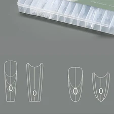 240Pcs/Box Sandwich Dual Nail Forms Extensions Dual Forms Almond Nail Forms