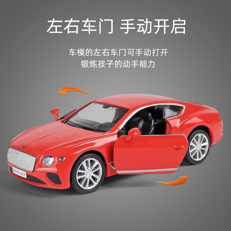 Kawei 1/36 Bentley Continental GT Simulación Aleación Coche Modelo Niño Pequeño Juguete Regalo Foto 4 de 4