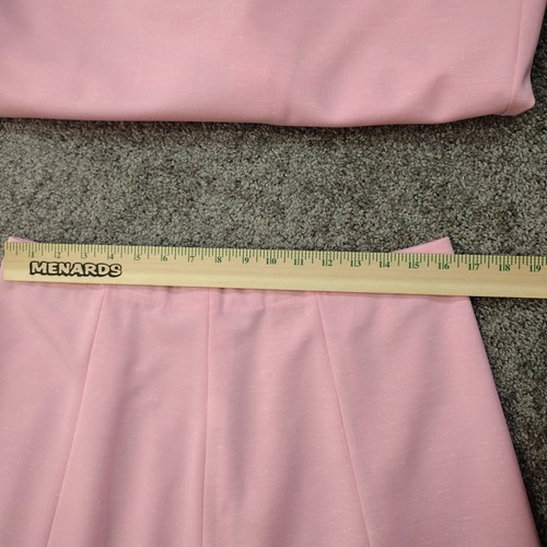 70's Legends Of Dallas Womens Polyester Suit Set Solid Pink SZ 18 Church Office - Picture 12 of 16