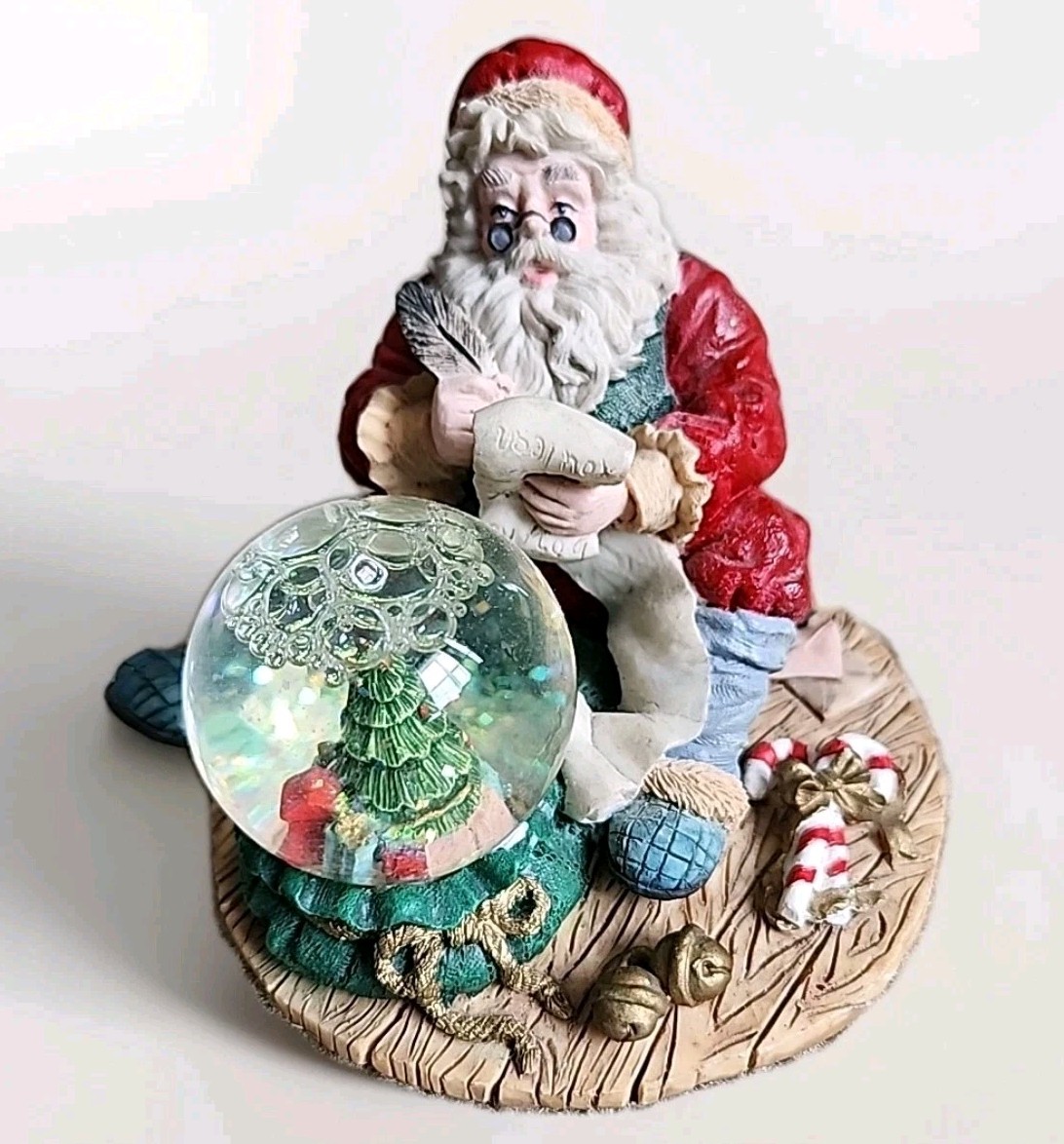Vintage Carlton Cards Santa Snowglobe - Rare Christmas Decor Gift