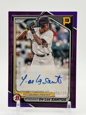 2024 Bowman Paper YORDANY De Los SANTOS Purple Prospect Auto / 250 - Astros