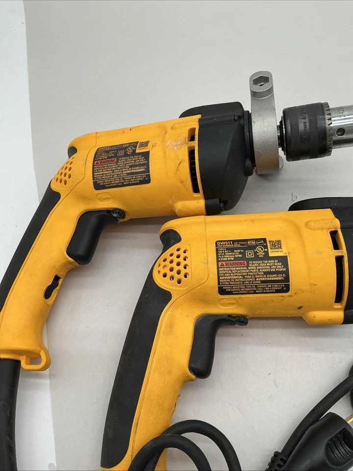 DW511 DeWalt 7.8 Amp 1/2” Corded Hammer Drill - LOT OF 2 - Image 3 of 4