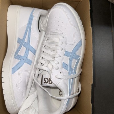 Asics Japan Neu 40,5 Hellblau Weiß Ortholite Damen Kinder Jungen Mädchen