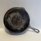 Vintage Griswold No 7 Chrome Nickel Plated 701 Cast Iron Skillet Frying Pan