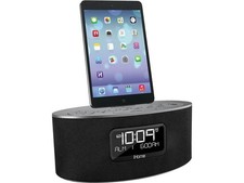 iHome iDL46 Dual Alarm FM Clock Radio Charging Dock Apple iPod iPad iPhone... W2
