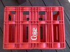 Coca-Cola Vintage Red 2-Liter (8) Bottle Carrier Crate ~ 18” x 12.5 x 9.5”.