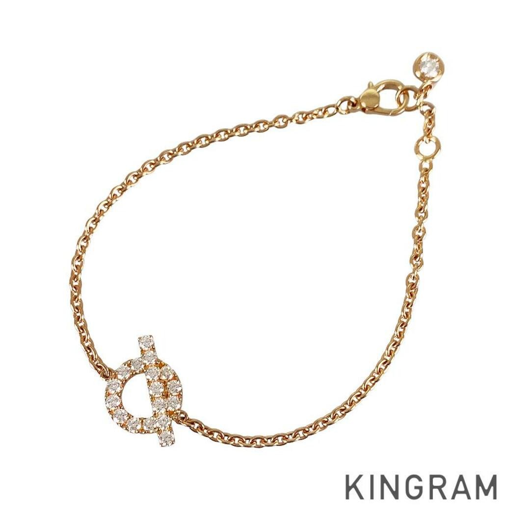 Hermes Finesse Bracelet in Gold or Rose Gold with Diamond Accents
