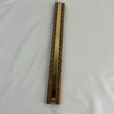 Vintage Wood Metal Wall Mount 36 Hook Tie Rack Belt Scarf Organizer