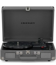 Image of Crosley Cruiser Deluxe 3-Speed Portable Turntable CR8005D- SG4