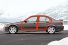 For BMW E36 Sedan 1990-2000 Door Seals Weatherstrip Inner DOOR Seal Gaskets 4pcs