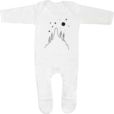 Baby Strampler Jumpsuits / Schlafanzüge ''Sterne über dem Berg'' (SS061609)