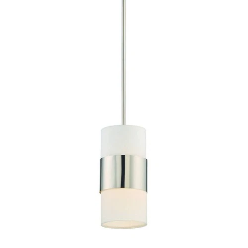 Crystorama Grayson 6" Wide Polished Nickel Mini Pendant - Picture 2 of 7