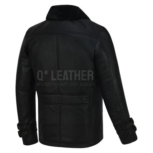 Leon S Kennedy Requiem RE9 Coat Style Black Real Leather Jacket image 6