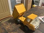 VINTAGE 70s TONKA PRESSED STEEL DUMP TRUCK Orange 8.5"