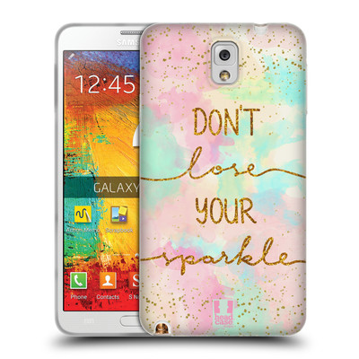 HEAD CASE DESIGNS GOLD QUOTES SOFT GEL CASE FOR SAMSUNG PHONES 2