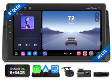 DAB+ Android Autoradio 9" QLED 6+64G BMW E46 318 320d M3 Navigation CarPlay DAB+
