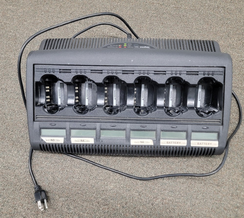 Motorola WPLN4127AR Impres 6 Bank Rack Charger Base for XTS5000 XTS2500 XTS1500