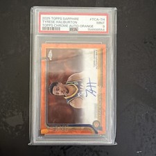 2025-26 Topps Chrome - Autographs Tyrese Haliburton #TCA-TH Orange Refractor /25