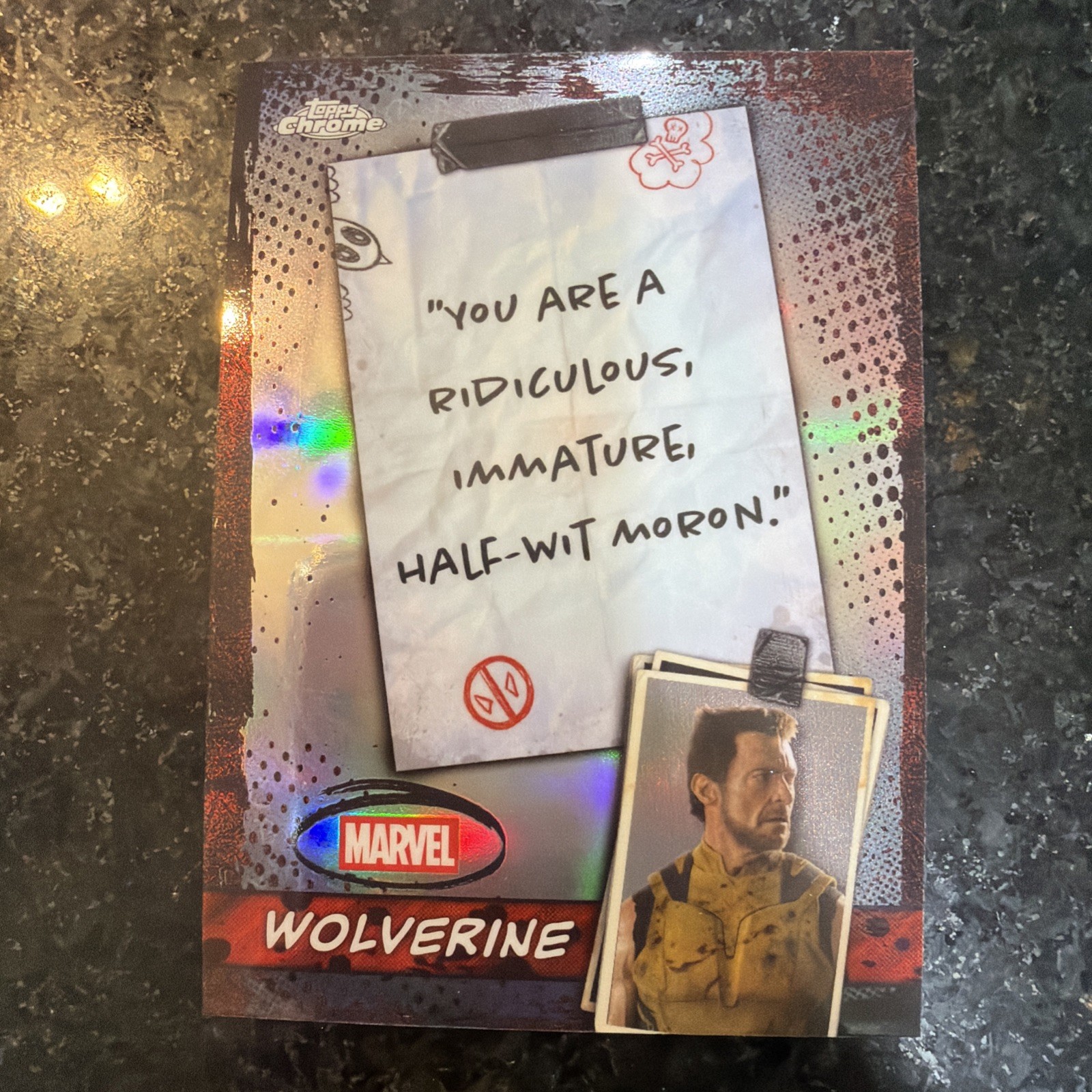 2025 Marvel Topps Chrome Deadpool Wolverine Insert #WM-02 You Are Ridiculous