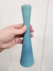 Vintage Van Briggle Pottery Art 8" Bud Vase "W" Signed Colo Spgs, Turquoise