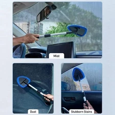 Car Windshield Cleaning Tools Reusable and Washable Microfiber Pad