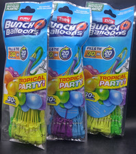 Zuru Bunch O Balloons Tropical Party Self Sealing Water 30 Count 3 packs