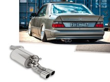 Fox Edelstahl Sportauspuff Mercedes E-Klasse W124 230E 2x93x79mm rechteckig Fox Edelstahl Sportauspuff Mercedes E-Klasse W124 230E 2x93x79mm rechteckig