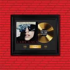 Gold Plated LP Vinyl - Lady Gaga - Memorabilia Gift | PGR