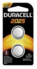 2 Pack Duracell CR2025 3 Volt Battery ECR2025 CR 2025 DL2025