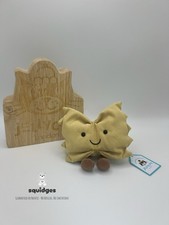 BNWT! Genuine Jellycat Amuseables Farfalle Pasta & Hangtag Protector