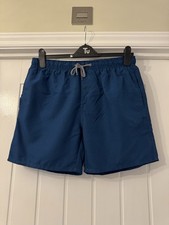 New Andrew Scott Men's Teal Swim Shorts, UK Size Small