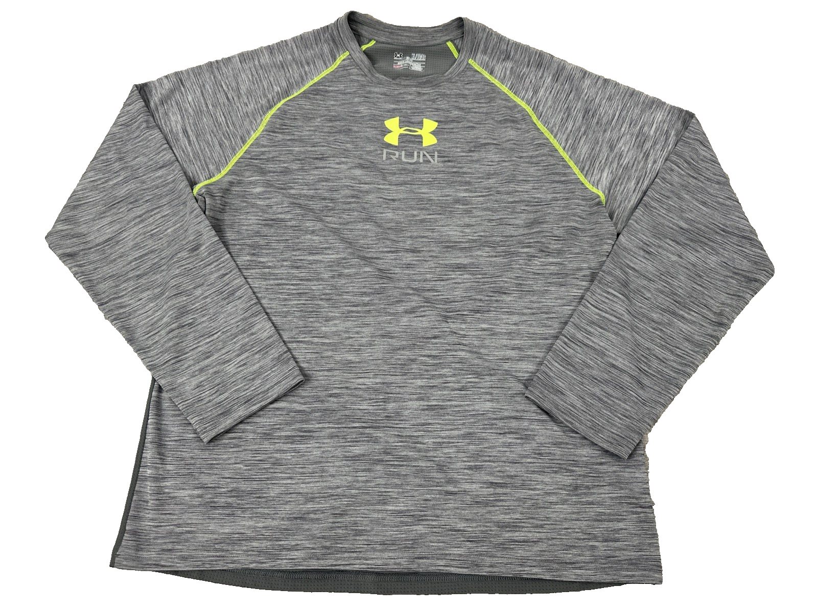 Under Armour Men’s XL Running Shirt Gray Long Sleeve UA Tech HeatGear Athletic