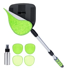 XINDELL Windshield Cleaner Tool – 360° Rotating Car Window Cleaning Kit with ...