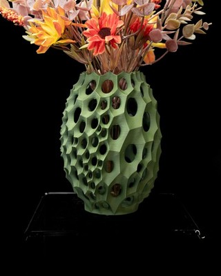 Moderne Blumenvase Dekovase Trockenblumen Pampasgras 3D Druck 30cm blumentöpfe