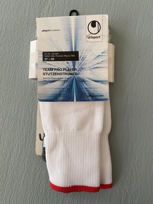 Uhlsport Team Pro Player Stutzenstrumpf Fussball Stutzen Socken Gr. 37-40 Weiß