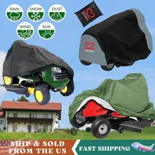 Heavy Duty Waterproof Riding Mower Lawn Tractor Cover UV Rain Protector Outdoor
