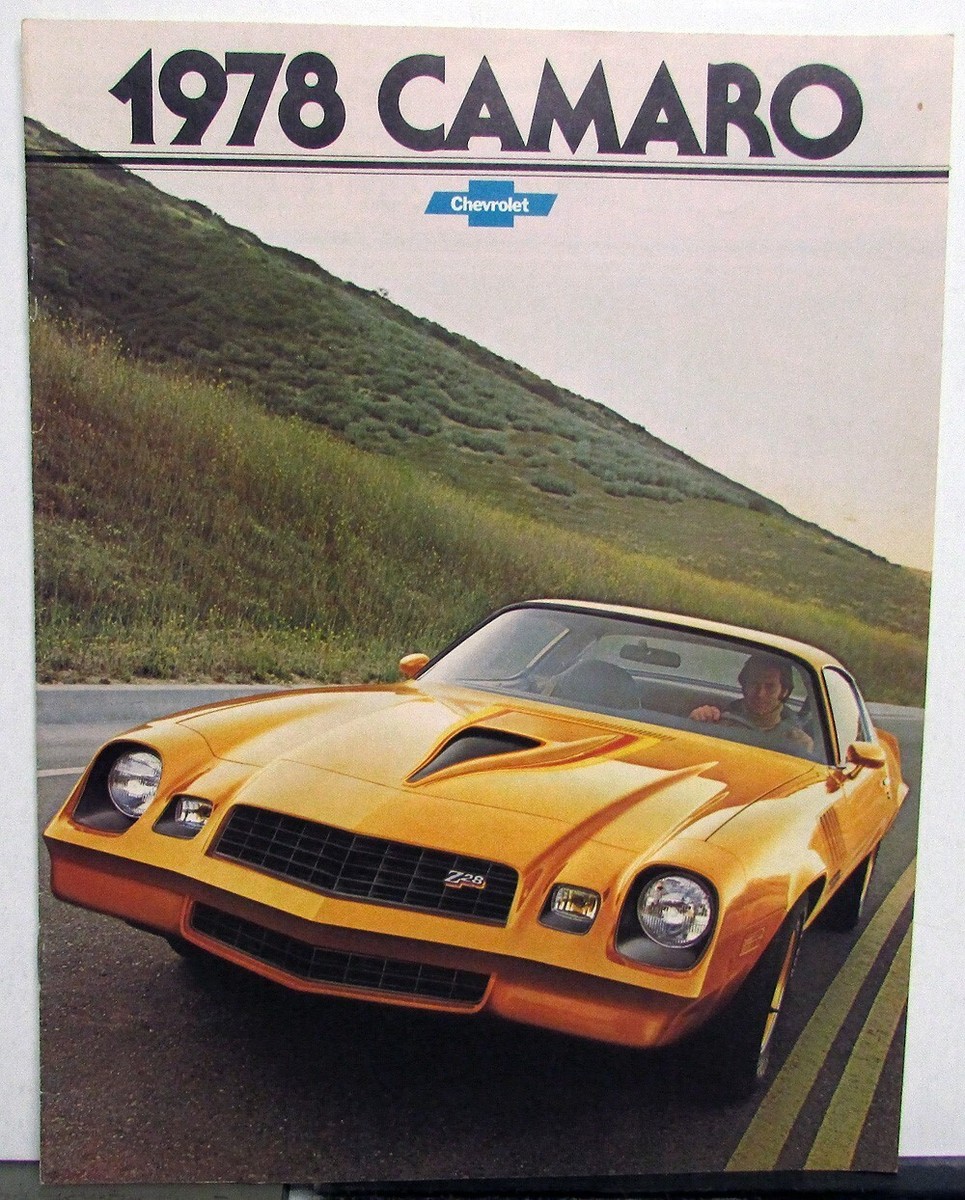 1978 Chevrolet Camaro Z28 Sport Rally Type LT Color Sales Brochure