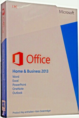 Microsoft  OFFICE 2013 Home & Business | Box | Dauerlizenz | ML | 1 PC | Deutsch