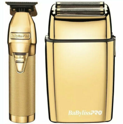 BaByliss Pro Combo GoldFX Skeleton Hair Trimmer & FoilFX02 Shaver /BabylissPro