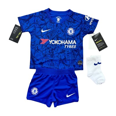 Chelsea FC Jersey Size 70-75 6-9 Months Baby Shirt + Pants Nike New Kids London
