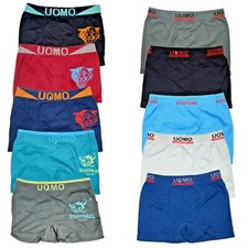 6-12er Pack Kinder Jungen Boxershorts Microfaser Unterhosen Unterwäsche 122-176