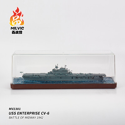 1:700 MILVIC USS ENTERPRISE CV-6 BATTLE OF MIDWAY 1942 Warship