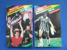 Job Lot of 2 World Club Football Directories 1984-85 and 1985-86